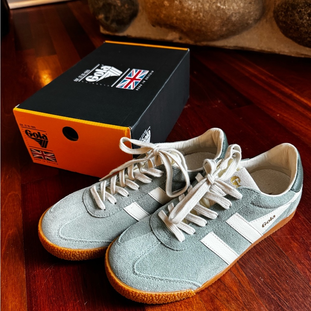 Gola Women’s Elan Light Green and White Sneakers